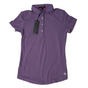 GREYSON Scarlett Polo Short Sleeve Collared Women XS Lavander Purple NWT